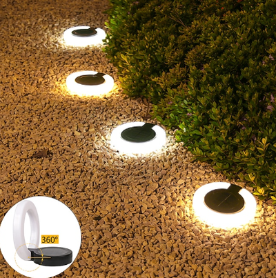 Solar Buried Light Outdoor Courtyard Light Waterproof Garden Lawn Folding Ground Lights Garden Lawn Balcony Yard Decor Lighting