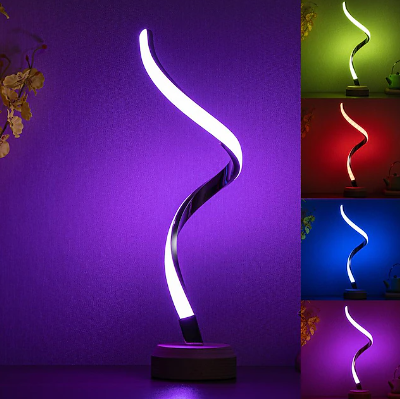 Modern Desk Lamp LED Wood Table Lamp 16 Colors Custom Bedroom Bedside Night Light RGB Dimmable LED Lighting For Creative Home Decor