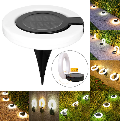 Solar Buried Light Outdoor Courtyard Light Waterproof Garden Lawn Folding Ground Lights Garden Lawn Balcony Yard Decor Lighting