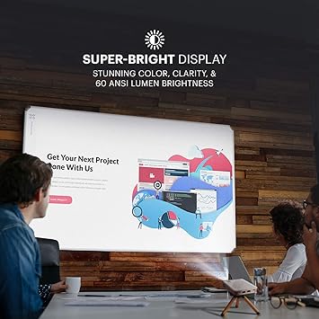 KODAK Luma 150 Ultra Mini Pocket Pico Projector - Built in Rechargeable Battery & Speaker - 1080P Support Wireless LED DLP Movie & Video Travel Portable Projector - Connects to iPhone and Android