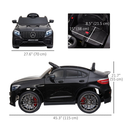 Aosom Officially Licensed Kids Ride-On Car 12V Electric Ride On Car Perfect Toy Gift with Remote Control Suspension Wheel, Black