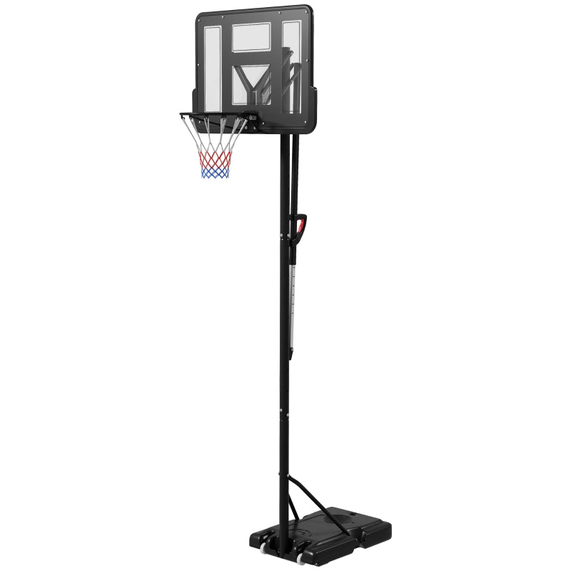 Soozier 7.7-10ft Basketball Hoop, Freestanding Basketball System with 43&