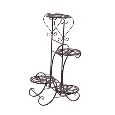 Levede Plant Stand Outdoor Indoor Metal Flower Pots Rack Corner Planter Shelf