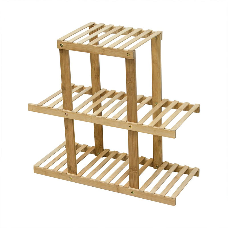 3 Tiers Premium Bamboo Wooden Plant Stand In/outdoor Garden Planter Flower shelf