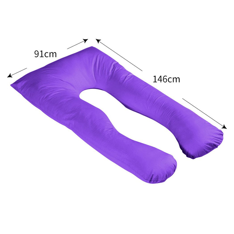 Plum Pregnancy Pillow Cover