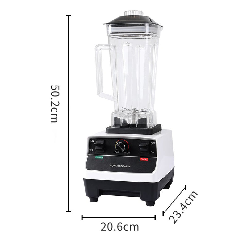 White Commercial Blender Food Processor Blender Mixer Juicer Smoothies