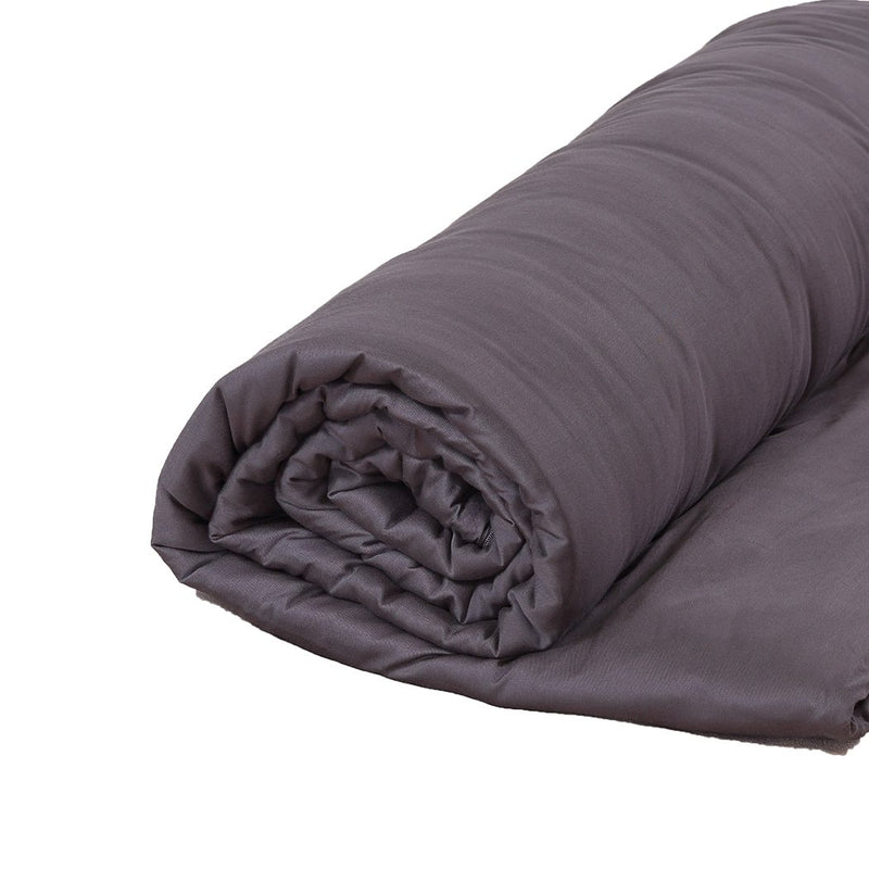 DreamZ Single Dark Grey 5kgs Polyester Weighted Blanket