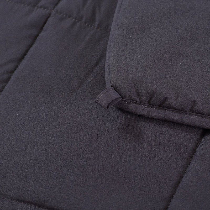 DreamZ Single Dark Grey 5kgs Polyester Weighted Blanket