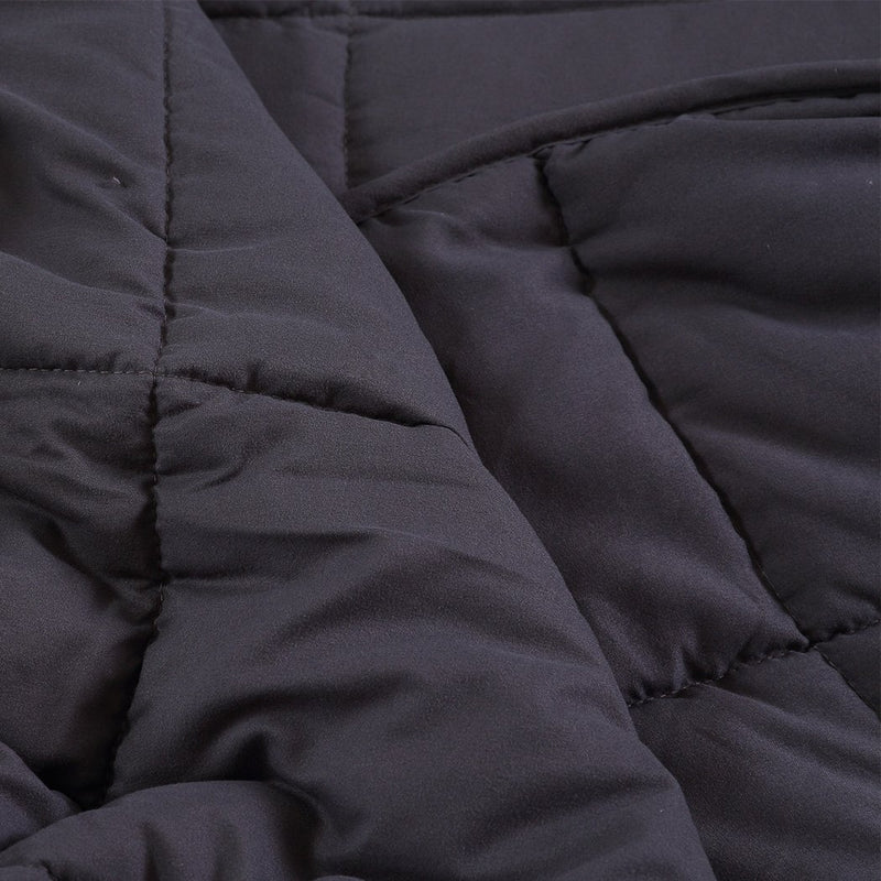 DreamZ Single Dark Grey 5kgs Polyester Weighted Blanket