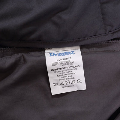 DreamZ Single Dark Grey 5kgs Polyester Weighted Blanket