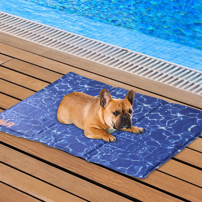 PaWz Reversible Cooling Mat-80x60cm-Wave Pattern Extra Large