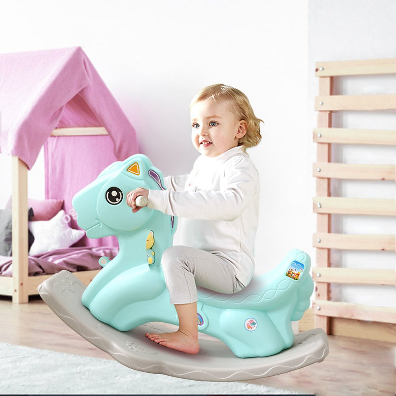 Bo Peep Ride on Horse Kids Play Toy Blue