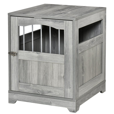 Wooden Dog Cage Furniture Style Pet Kennel Crate w/ Windows for Small Dogs