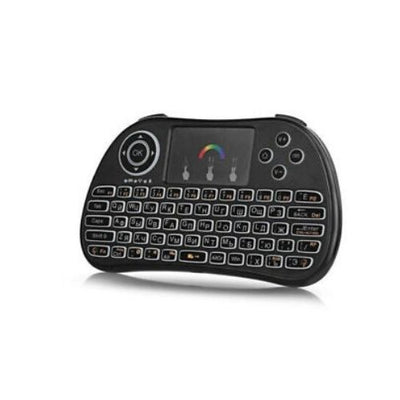 Wireless Touch Pad Keyboard USB 2.4G Multi Point w RGB Backlight Cordless Keypad