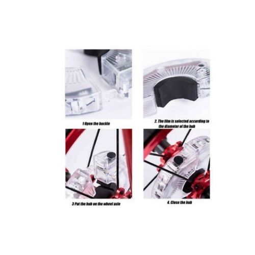 LED Bike Wheel Light 7 Color USB Rechargeable Hub Safety Tire Lights