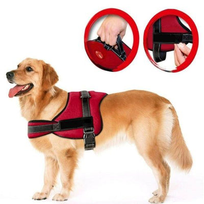 Dog Harness No-Pull Reflective Breathable Adjustable Pet Vest w/ Handle Walkin