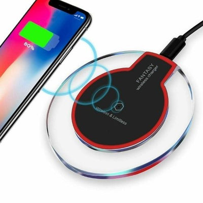 Qi Wireless Charger Charging For iPhone X XS MAX XR 8 Plus Samsung S10 S9 Plus