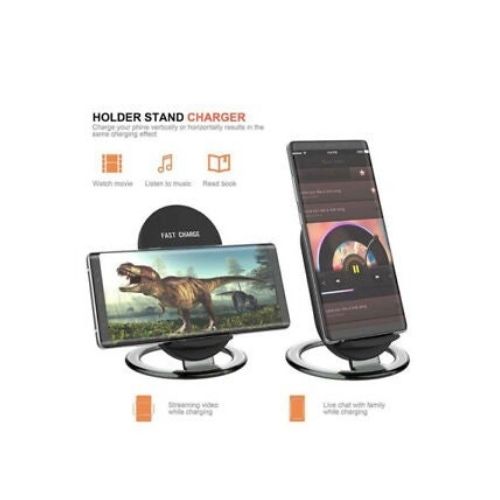 Qi Wireless Fast Charger High Power Docking Stand Holder 15W Vertical Horizontal