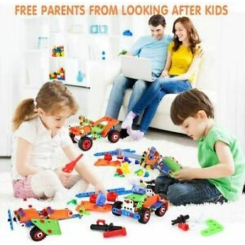 160 Pieces Educational Building Set Construction Toy Set for Boys Ages 7, 8, 9