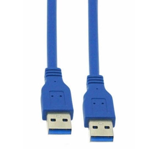 USB Cable A Male To A Male Plug Shielded 5Gbps High Speed 2.0 Lead Black 28 AWG