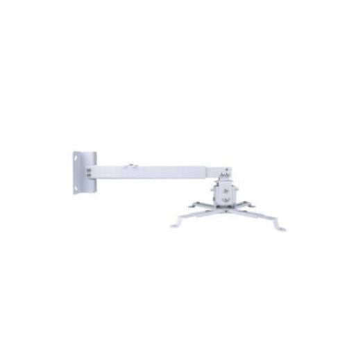 WHITE Steel Projector Ceiling Mount Bracket LCD DLP Extendable Adjustable 44lbs