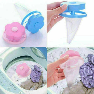 Washing Machine Filter Bag Floating Lint Hair Catcher Mesh Pouch Laundry Tool