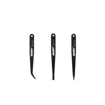 JAKEMY JM-T11 3in1 Anti-static Heat Resistant Flat Pointed Curved Tweezers Set