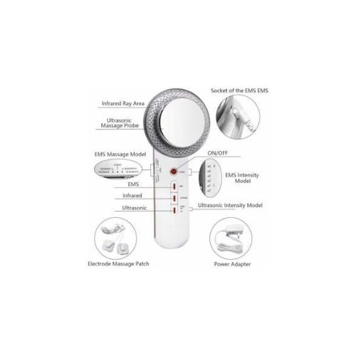 3 in1 Ultrasonic Cavitation Fat Remover Slimming Anti-Cellulite Massager Machine