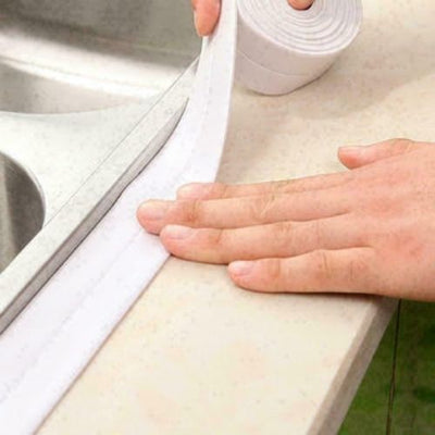 Self Adhesive Waterproof Sealant Caulk Strip Sealing Tape Kitchen Toilet Bathtub