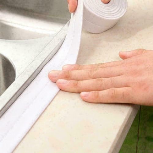 Self Adhesive Waterproof Sealant Caulk Strip Sealing Tape Kitchen Toilet Bathtub