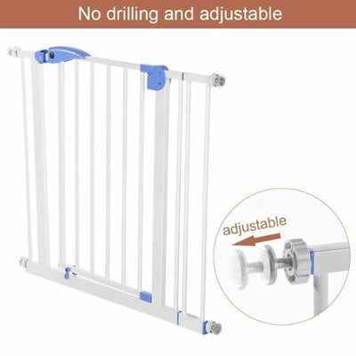 Baby Children Safety Gate Door Auto Close Easy Locking Stair Pet Protection Gate