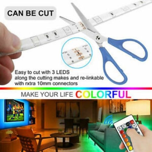 10M Smart Wifi 300 RGB LED Strip Lights 12V Waterproof Alexa Echos Google Home