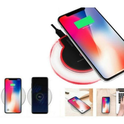 Fast Qi Wireless Charger Charging Pad For Samsung iPhone Xs Xr S8 S9 S10 Galaxy