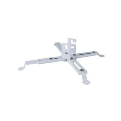 WHITE Steel Projector Ceiling Mount Bracket LCD DLP Extendable Adjustable 44lbs