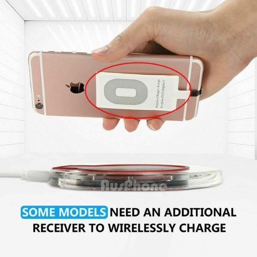 Qi Wireless Charger Charging For iPhone X XS MAX XR 8 Plus Samsung S10 S9 Plus