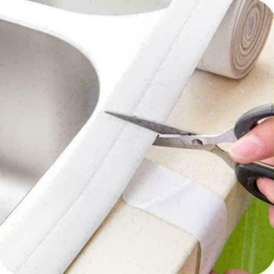 Self Adhesive Waterproof Sealant Caulk Strip Sealing Tape Kitchen Toilet Bathtub