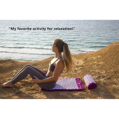 Yoga Massage Acupressure Mat Shakti Sit Lying Mats Pain Stress Soreness Relax CA