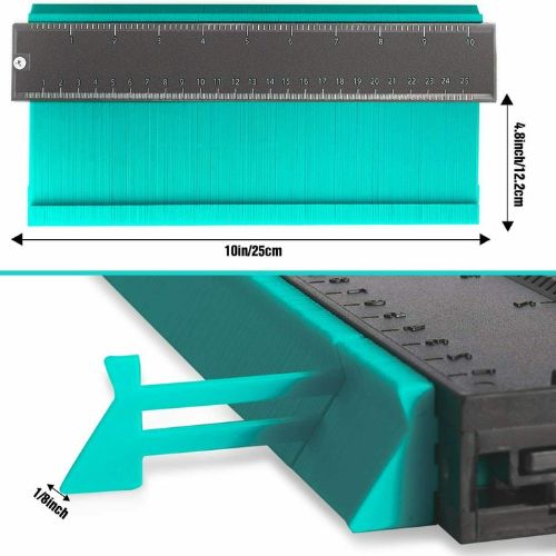 Shape Contour Copy Duplicator Circular Frame Profile Gauge Edge Tool Plastic 5in