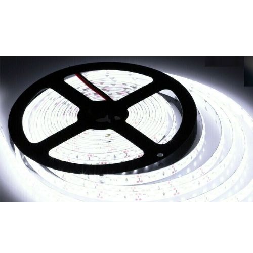 Waterproof IP65 Cool White 600 LED 3528 SMD 16Ft Led Strip Light 12V Dimmable