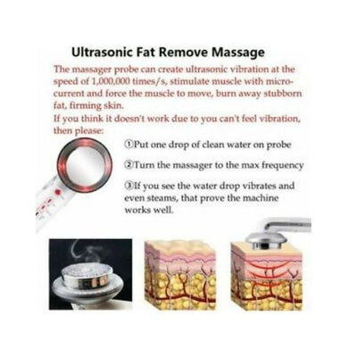 3 in1 Ultrasonic Cavitation Fat Remover Slimming Anti-Cellulite Massager Machine
