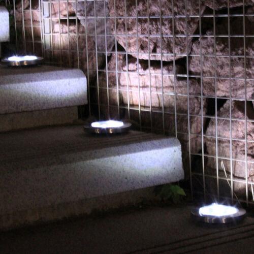 8 LED Solar Powered Buried Light Underground Lamp Pathway Garden Yard DIY Decors