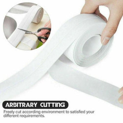 Self Adhesive Waterproof Sealant Caulk Strip Sealing Tape Kitchen Toilet Bathtub