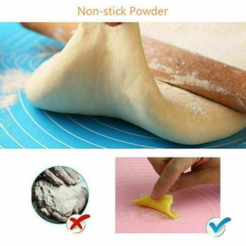 Large Non Stick Silicone Sheet Dough Fondant Baking Pastry Icing Rolling Mat Pad