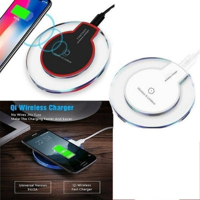 Qi Wireless Charger Charging For iPhone X XS MAX XR 8 Plus Samsung S10 S9 Plus