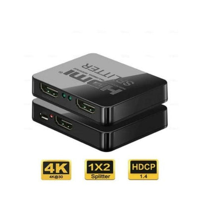 Premium HDMI 1In 2Out 1080P 4K 1X2 HDCP Stripper Splitter Power Signal Amplifier