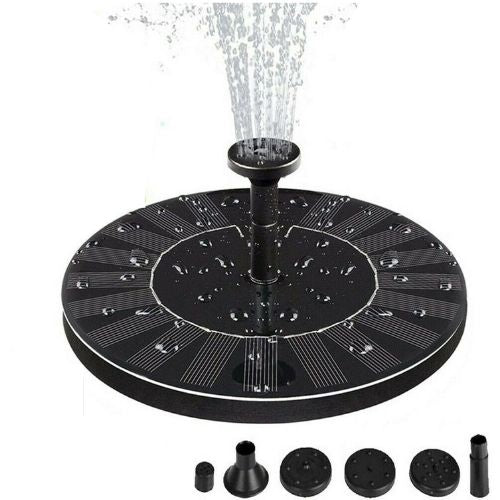 Outdoor Solar Powered Floating Bird Bath Water Fountain Pump Garden Pond Pool CA