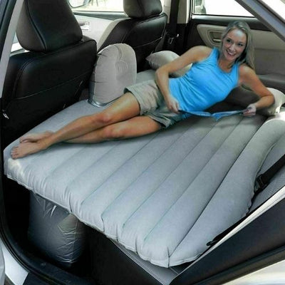 Portable Travel Camping Inflatable Air Mattress with Pillow Fits Most Car SUV