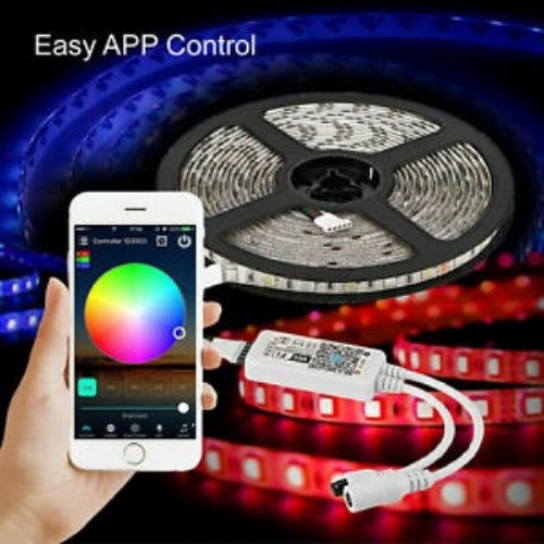 10M Smart Wifi 300 RGB LED Strip Lights 12V Waterproof Alexa Echos Google Home