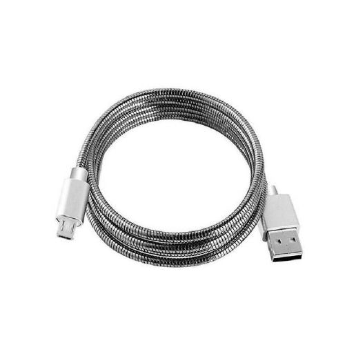 Micro USB Stainless Steel Metal Charging Cable for Samsung S5 S6 S7 LG G4 PS4