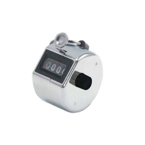 Tally Counter Hand Held 4 Digit Number Manual Clicker Plam Size Handy